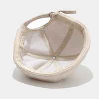 Heart Embroidery Cotton Brimless Beanie Hat - Thumbnail 6