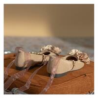Rose Camellia Princess Ballet Style Flats Shoes - Thumbnail 5