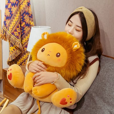 Free shipping cute lion plush toy  