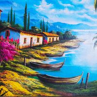 Tropical Beach Cross Stitch Pattern - Thumbnail 2