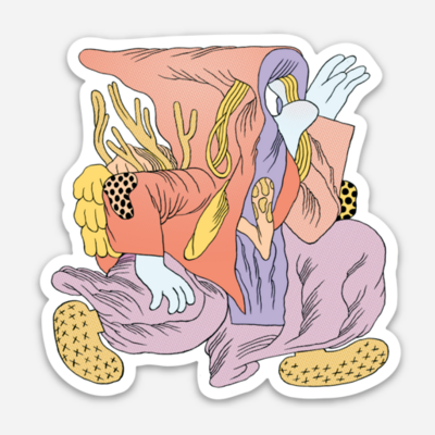 Fugitive wizard sticker