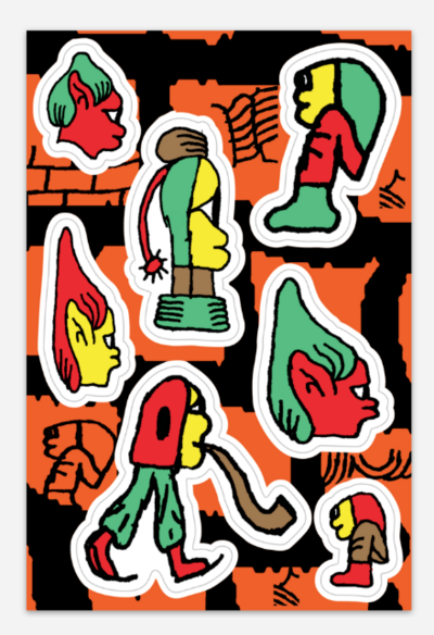 Weird Little Guys Sticker Sheet 