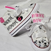 Toddler Custom Minnie Mouse Sneakers - Thumbnail 4