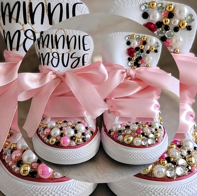 Toddler Custom Minnie Mouse Sneakers