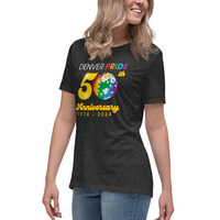 Denver Pride 2024 Charcoal Heather Women's Relaxed T-Shirt - Thumbnail 2