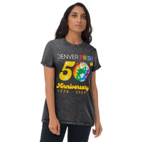 Denver Pride 2024 Black Denim Washed T-Shirt - Thumbnail 1
