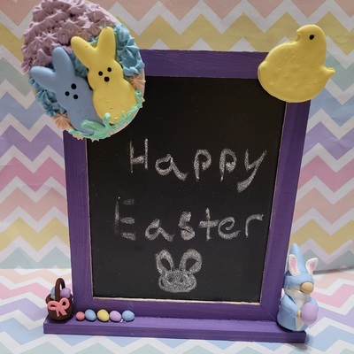 Easter chalkboard sign