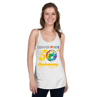 Denver Pride 2024. Women's Racerback Tank - Thumbnail 4