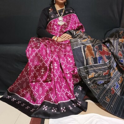  sambalpuri silk pata  saree wedding and festival  party wear silk saree 