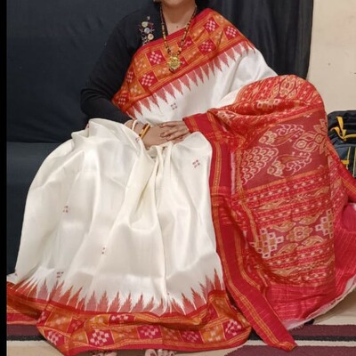  sambalpuri silk pata  saree wedding and festival  party wear silk saree 