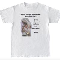 JESUS WELCOMED ME HOME WITH OPEN ARMS TEE - Thumbnail 2