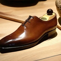 Men's Brown Lace Up Whole Cut Shoes, Handmade Leather Dress Shoes - Thumbnail 2