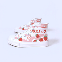 *Free Shipping*STRAWBERRY MILK SNEAKERS - Thumbnail 5