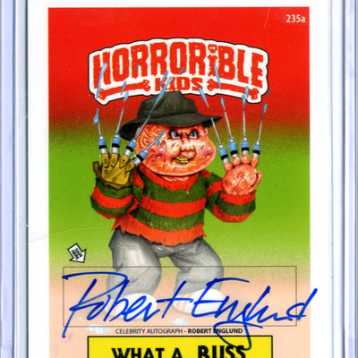 Horrorible kids robert englund - celebrity auto card