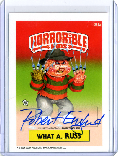 Horrorible Kids ROBERT ENGLUND - CELEBRITY AUTO Card