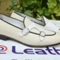 Handmade White Double Monk Strap Loafers Shoes For Men - Thumbnail 1