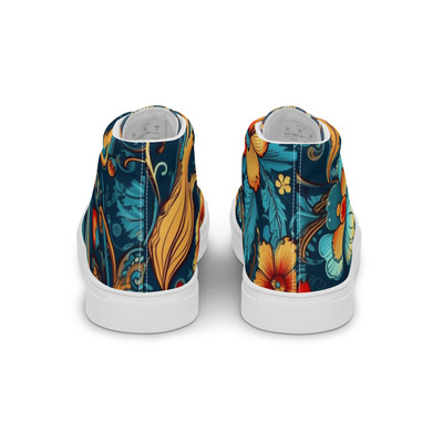   Bohemian Deeps Womens high top canvas shoes