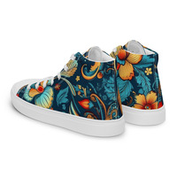   Bohemian Deeps Womens high top canvas shoes - Thumbnail 2