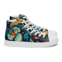   Bohemian Deeps Womens high top canvas shoes - Thumbnail 4