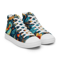   Bohemian Deeps Womens high top canvas shoes - Thumbnail 6