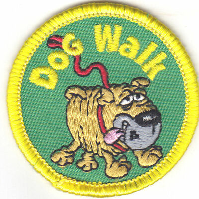 Dog walk badge