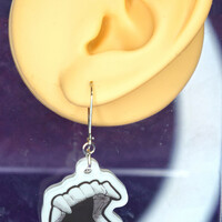 Glowing Vampire Teeth Earrings - Thumbnail 2