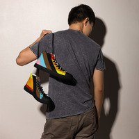 Denver Pride 2024 Mens high top canvas shoes - Thumbnail 2