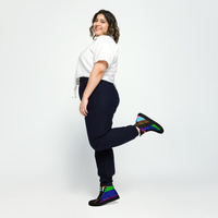 Denver Pride 2024 Womens high top canvas shoes - Thumbnail 1