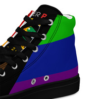 Denver Pride 2024 Womens high top canvas shoes - Thumbnail 2