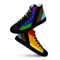 Denver Pride 2024 Womens high top canvas shoes - Thumbnail 3