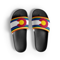 Colorado Rainbow Flag Mens slides - Thumbnail 4