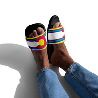 Colorado Rainbow Flag Mens slides - Thumbnail 5