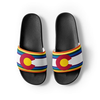 Colorado Rainbow Flag Mens slides - Thumbnail 6