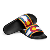 Colorado Rainbow Flag Women's slides - Thumbnail 4