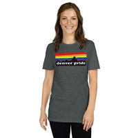 Denver Pride Rainbow Mountain Short-Sleeve Unisex T-Shirt - Thumbnail 5
