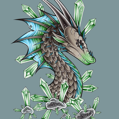Crystal dragon #2 - alternate print 