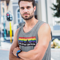 Denver Pride Rainbow Mountain Mens premium tank top - Thumbnail 3