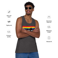 Denver Pride Rainbow Mountain Mens premium tank top - Thumbnail 5