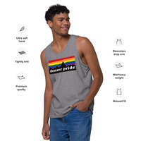 Denver Pride Rainbow Mountain Mens premium tank top - Thumbnail 7