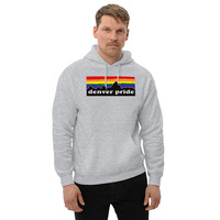Denver Pride Rainbow Mountain Unisex Hoodie - Thumbnail 4