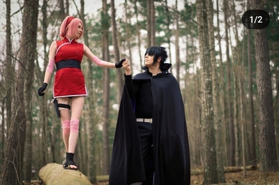 Sasuke and Sakura ( Naruto) Print