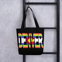 Denver CO Rainbow Flag Tote bag - Thumbnail 2