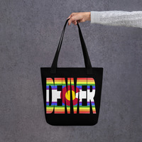 Denver CO Rainbow Flag Tote bag - Thumbnail 3