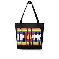 Denver CO Rainbow Flag Tote bag - Thumbnail 6