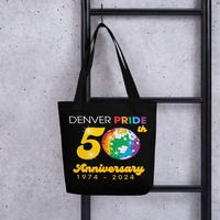 Denver Pride 2024 Black Tote bag - Thumbnail 1