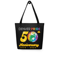 Denver Pride 2024 Black Tote bag - Thumbnail 2