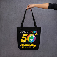 Denver Pride 2024 Black Tote bag - Thumbnail 4