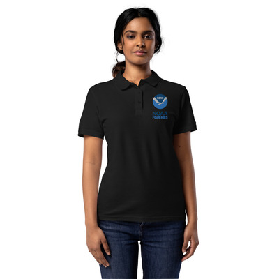 NOAA Fisheries Womens pique polo shirt