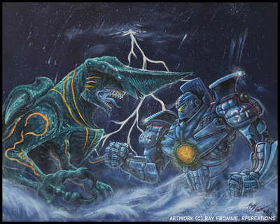 Hunter vs Giant Beast