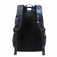 Universe Galaxy Star Print Waterproof Plus Size 15.6 Inches Laptop Rucksack With Lunch Bag Pencil Bag 3 Piece Set Daypack Student Rucksack - Thumbnail 8